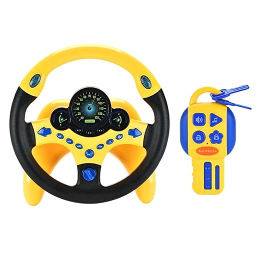 Kids Electric Early Education Simulation Steering Wheel Toy Multifunctional High Simulation Car Driving